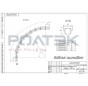 Поворот направляющей 240.RC55.R700.30 угол поворота 30°