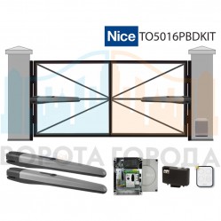 Ворота распашные 3000х2000 мм с автоматикой Nice TO5016PBDKIT  