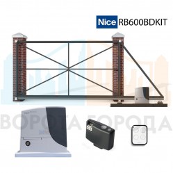 Ворота откатные 6000х2250 мм с электроприводом Nice RB600BDKIT 