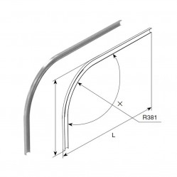 Изгиб R381 с заданным углом 5 град.
