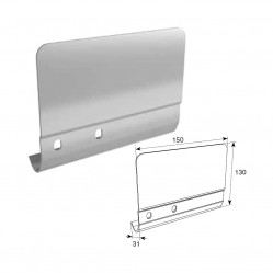 Соединительная пластина 130мм для вертикальных направляющих левая